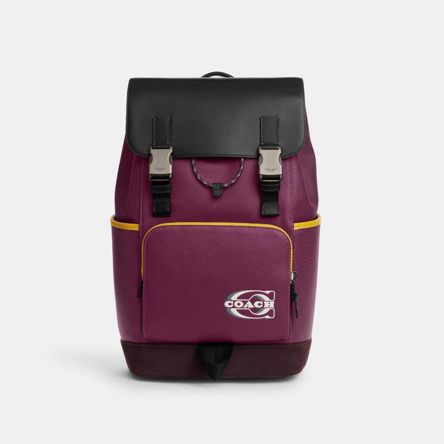 Coach Outlet Track Backpack In Colorblock With Coach Stamp