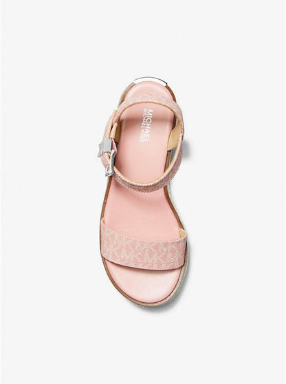 Richie Logo Platform Espadrille Sandal