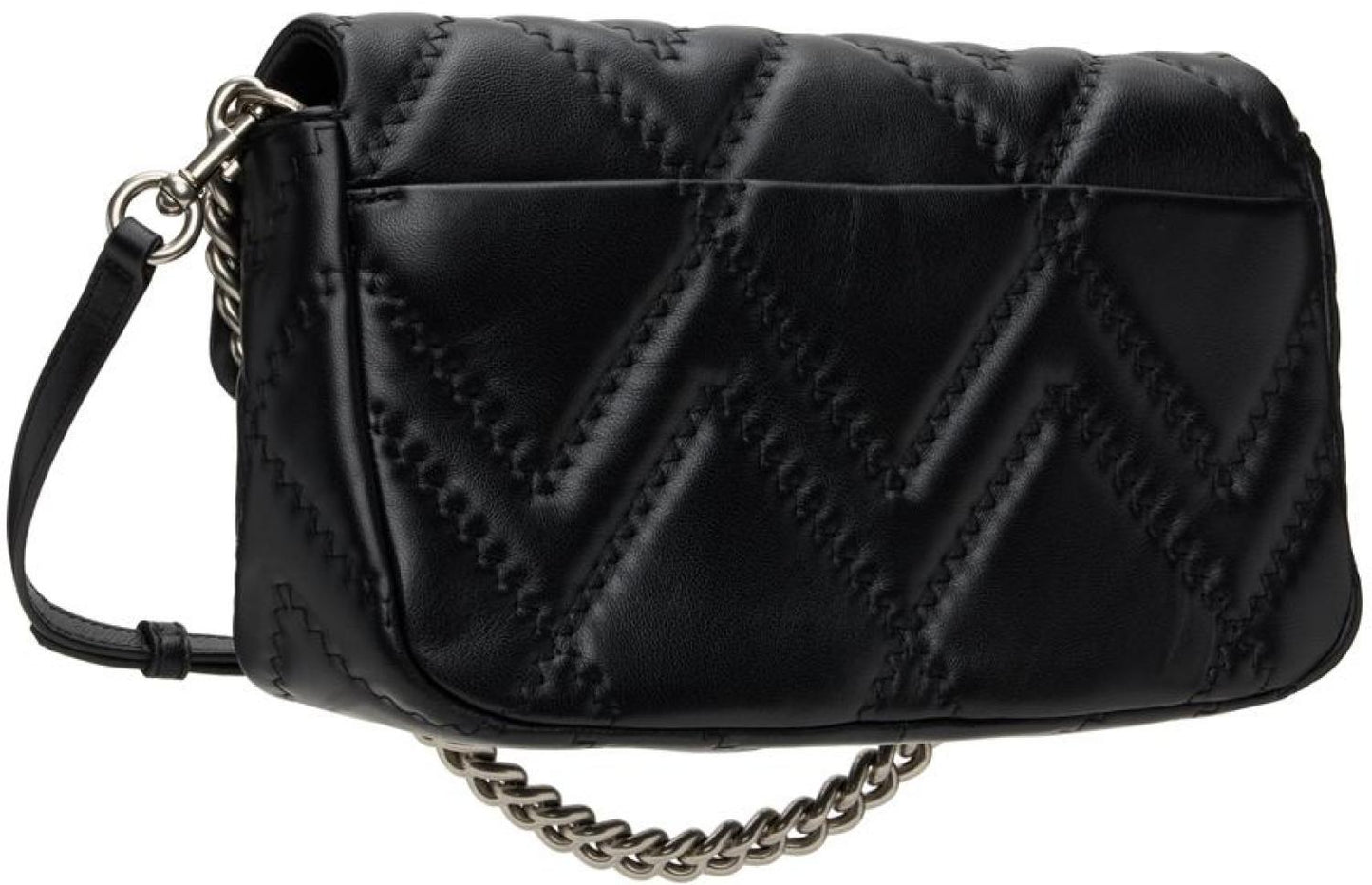 Black 'The Large Quilted J Shoulder Bag ' Bag