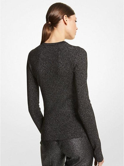 Metallic Stretch Viscose Sweater