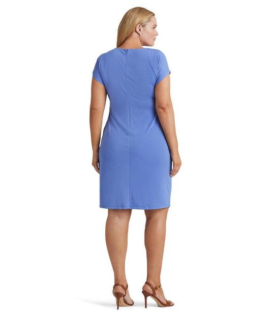 Plus Size Twist-Front Jersey Dress