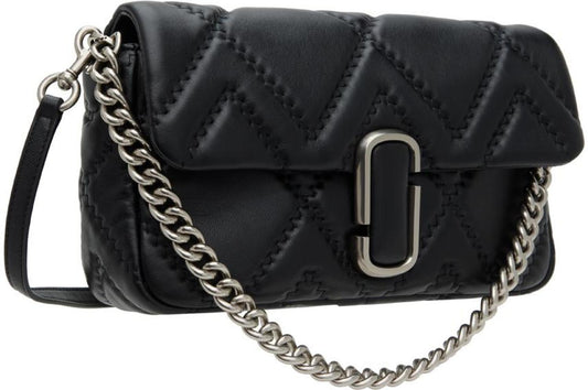 Black Large 'The Quilted Leather J Marc' Bag