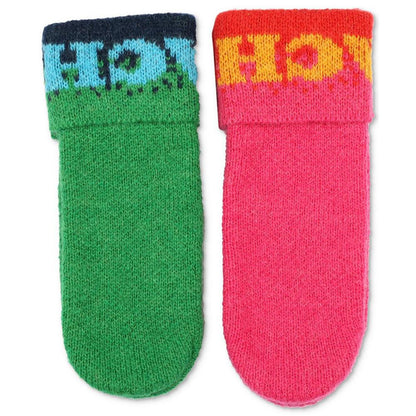 Women's Colorblocked Logo Mittens