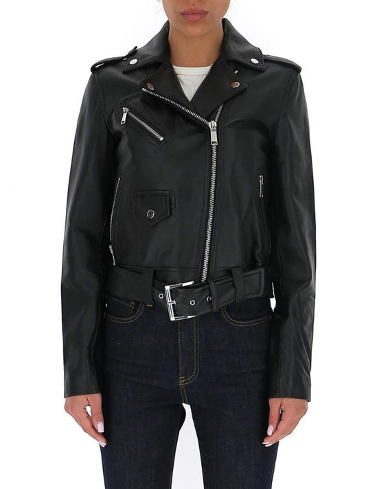 Michael Michael Kors Leather Biker Jacket