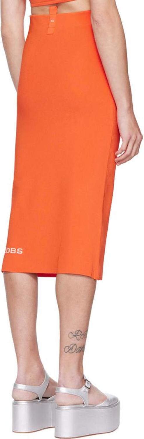 Orange 'The Tube' Midi Skirt