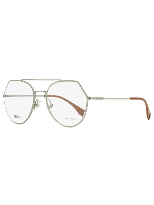 Fendi Women's Oval Eyeglasses FF0329 6LB Ruthenium 53mm