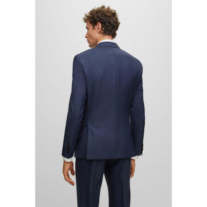 Three-piece slim-fit suit in virgin wool