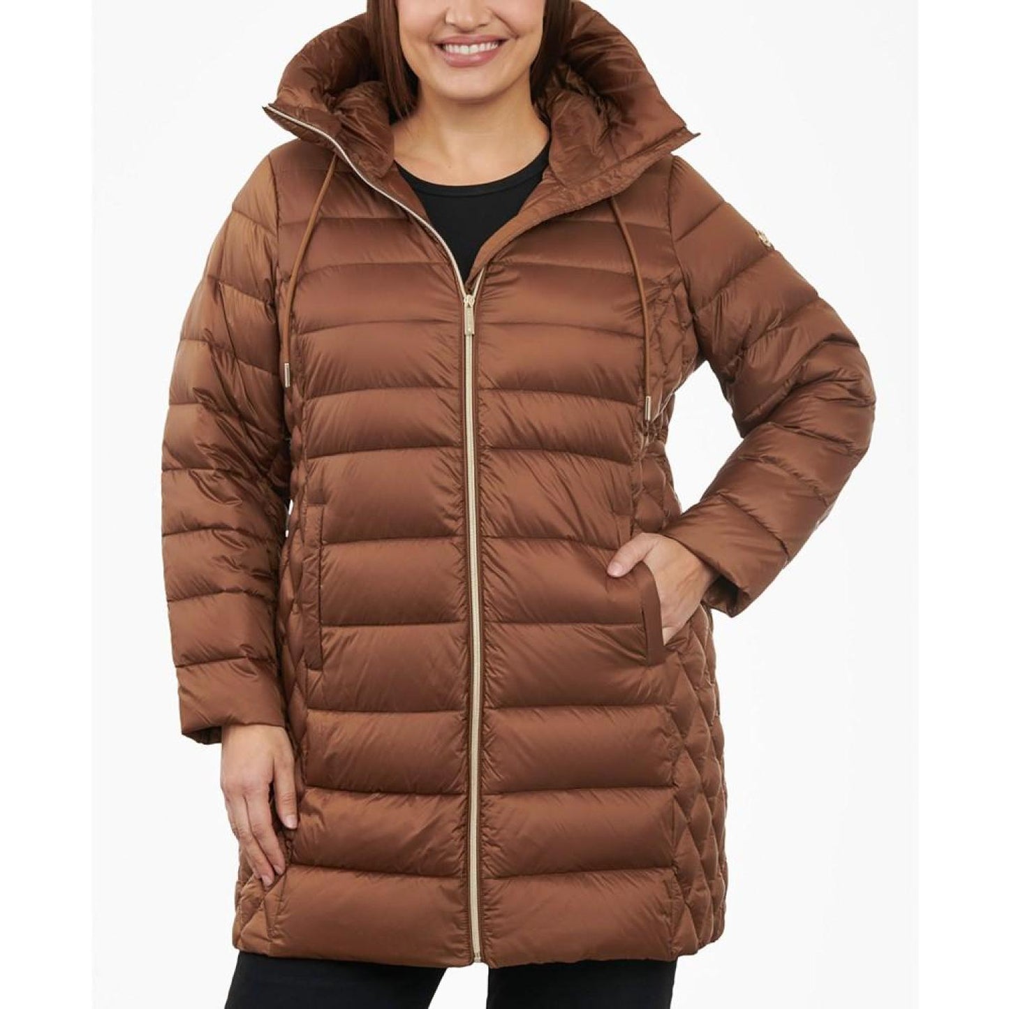 Women's Plus Size Hooded Down Packable Puffer Coat