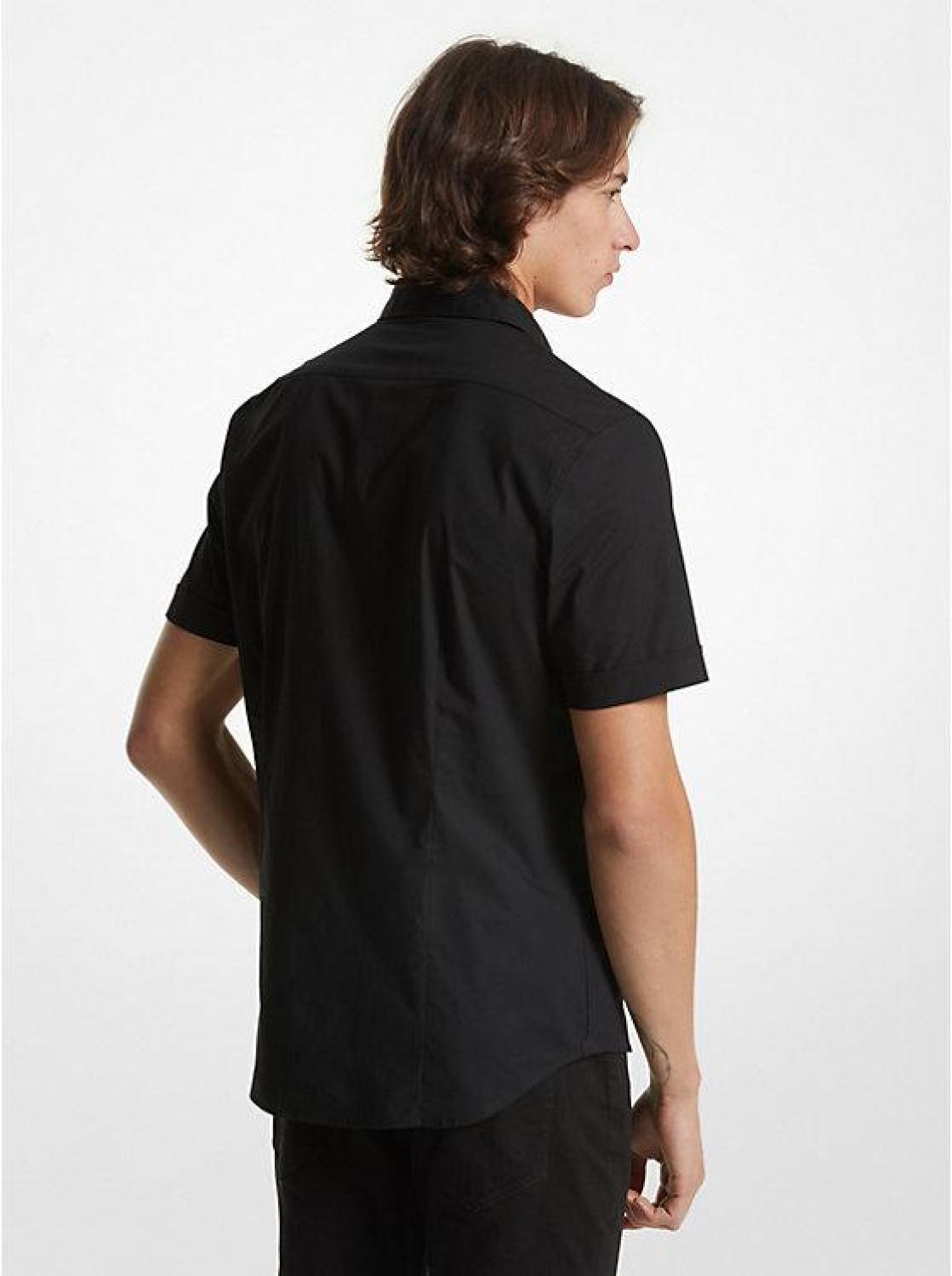 Slim-Fit Stretch Cotton Shirt