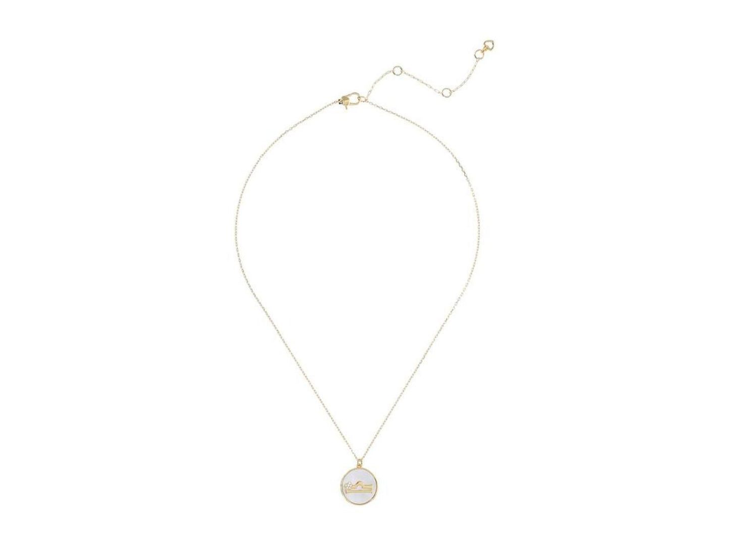 In The Stars Mother-of-Pearl Libra Pendant Necklace