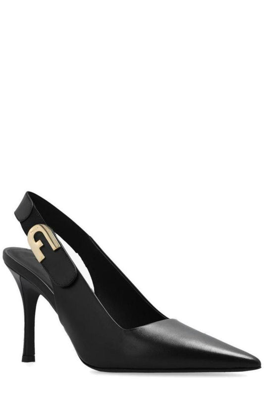 Furla Sign Pointed Toe Slingback Pumps