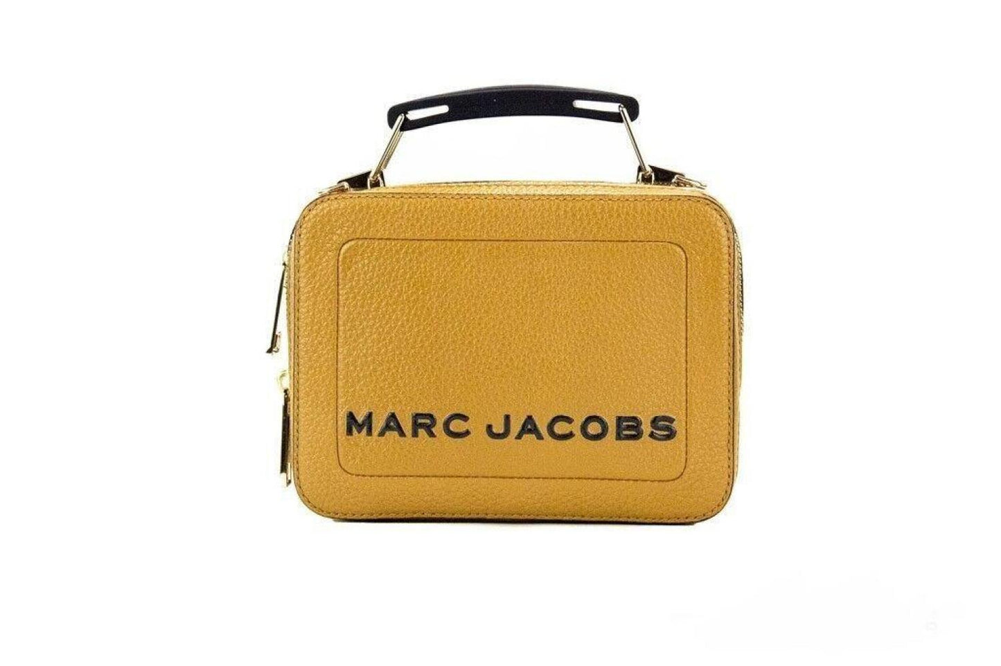 Marc Jacobs The Box en  Textu Leather Logo Top Handle Crossbody Women's Bag