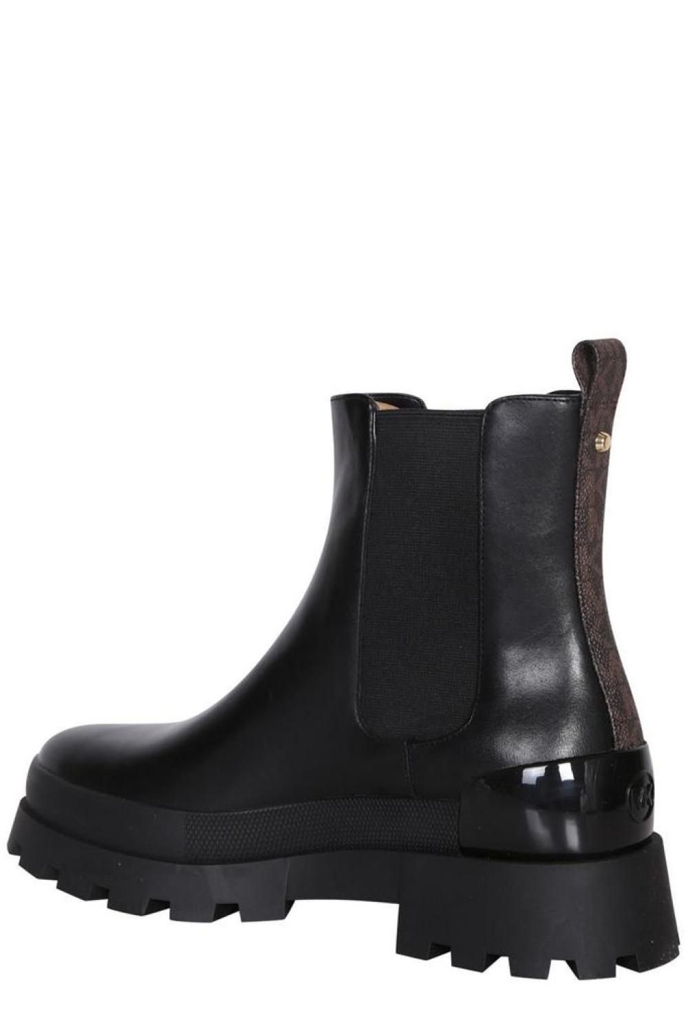 Michael Michael Kors Logo Embossed Chelsea Boots