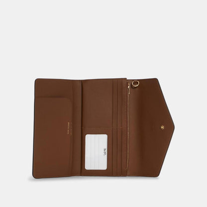 Coach Outlet Travel Envelope Wallet In Blocked Signature Canvas