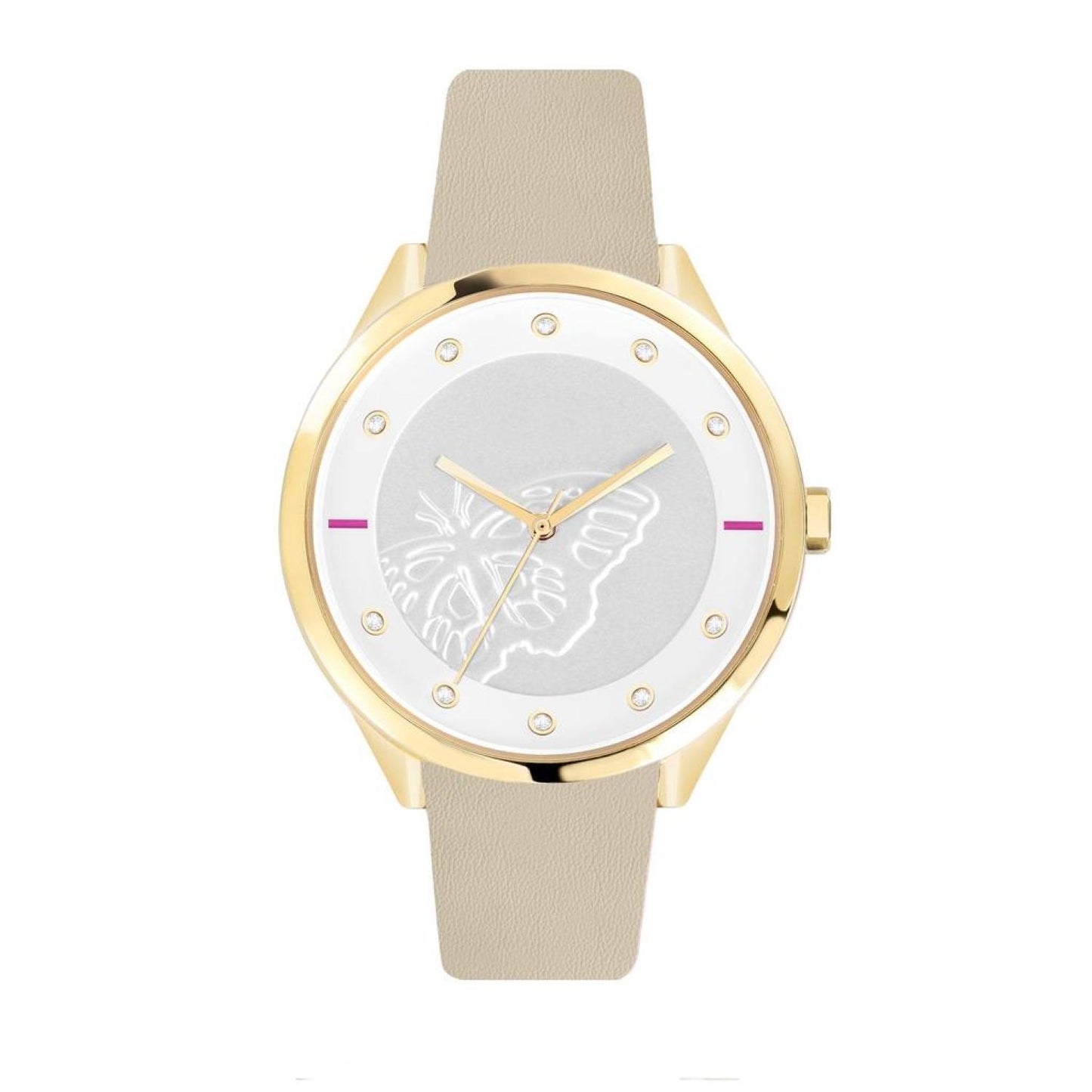 Furla Women's Metropolis Silver Dial Calfskin Leather Watch