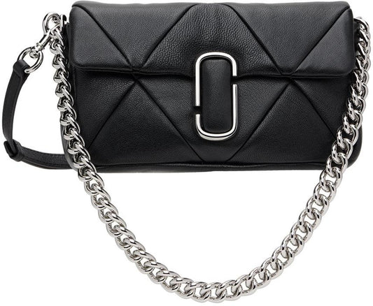 Black 'The Puffy Diamond Quilted J Marc' Shoulder Bag