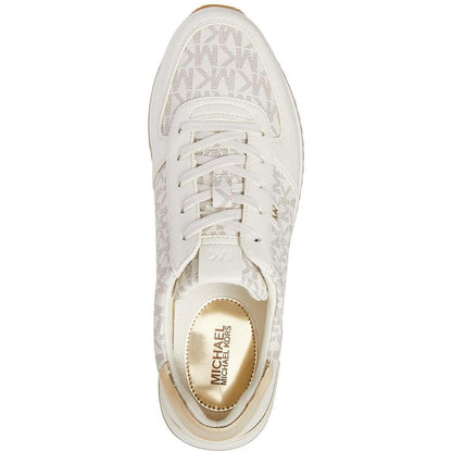 Monique Womens Logo Lace Up Casual and Fashion Sneakers