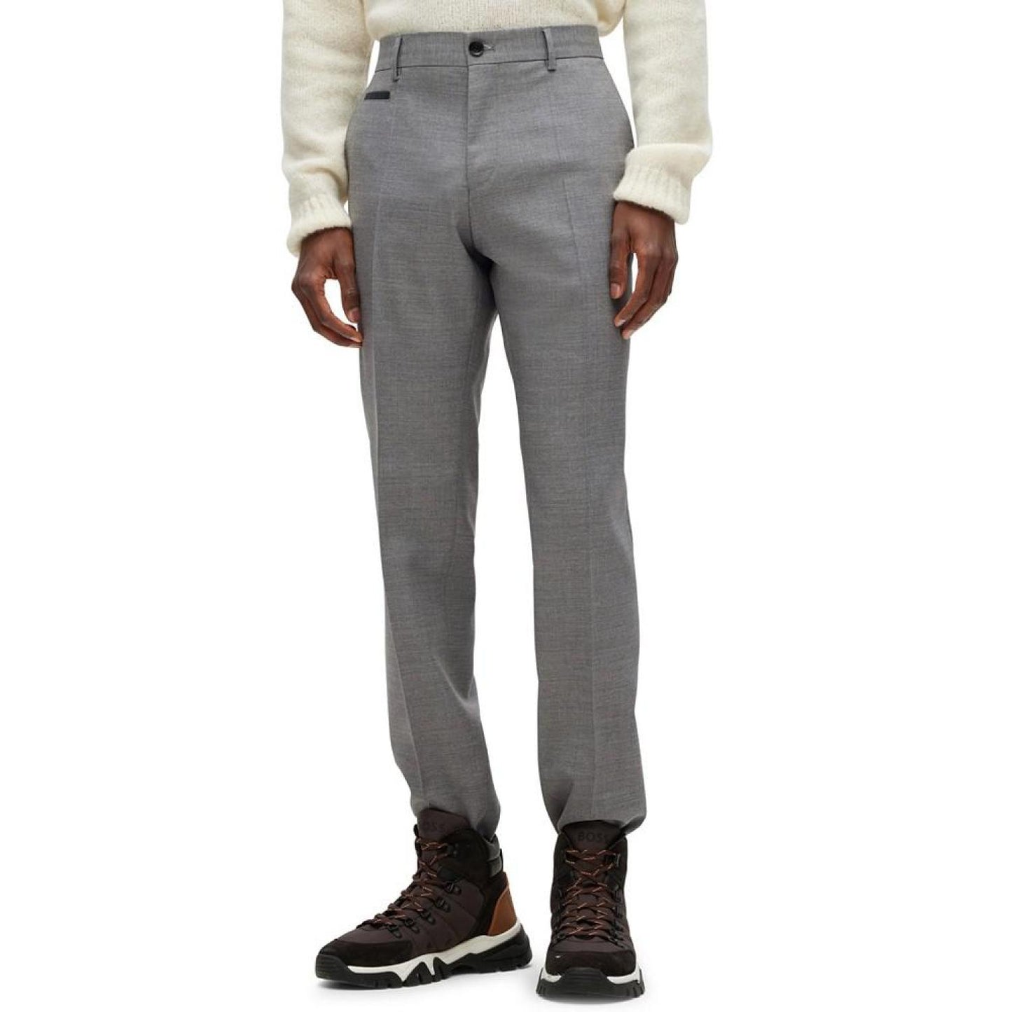 Men's Micro-Patterned Trousers