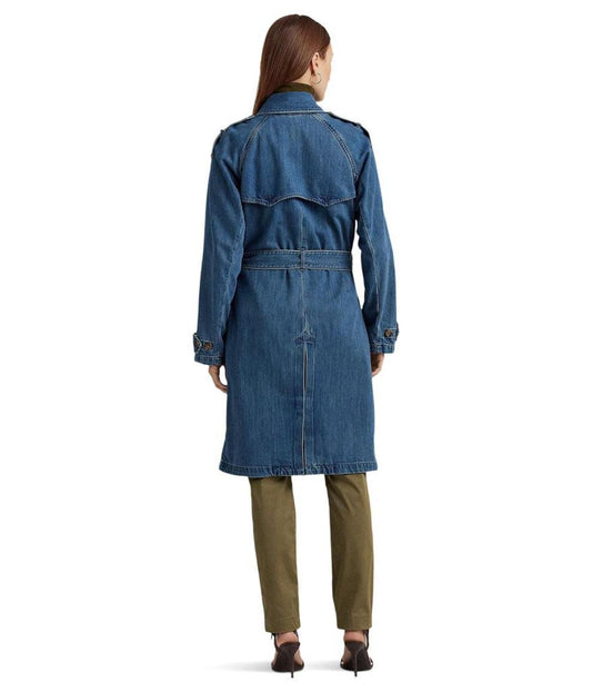 Petite Denim Trench Coat