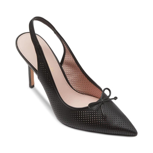 Women's Veronica Pointed-Toe Perforated Slingback Pumps