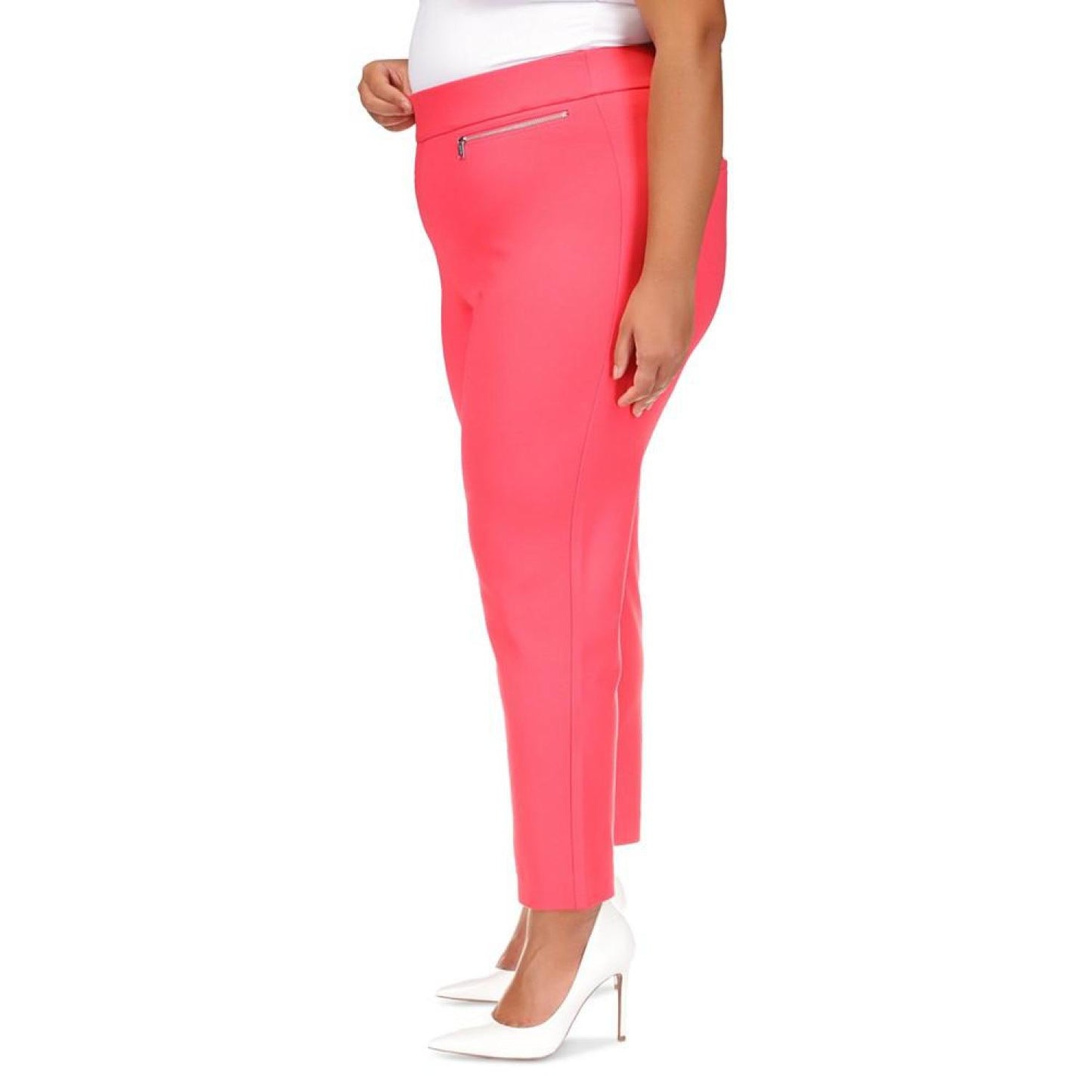 Plus Size High-Rise Pull-On Pants