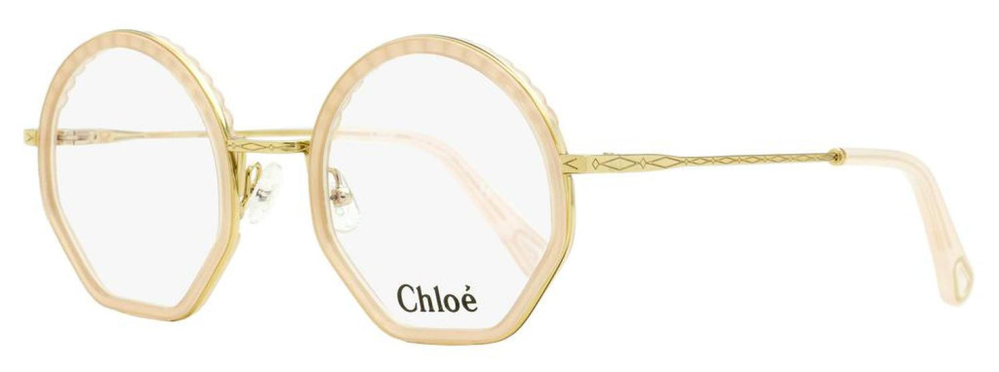 Chloe Women's Round Eyeglasses CE2143 601 Gold/Rose 50mm