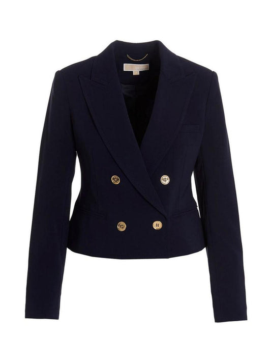 Michael Michael Kors Double-Breasted Cropped Blazer