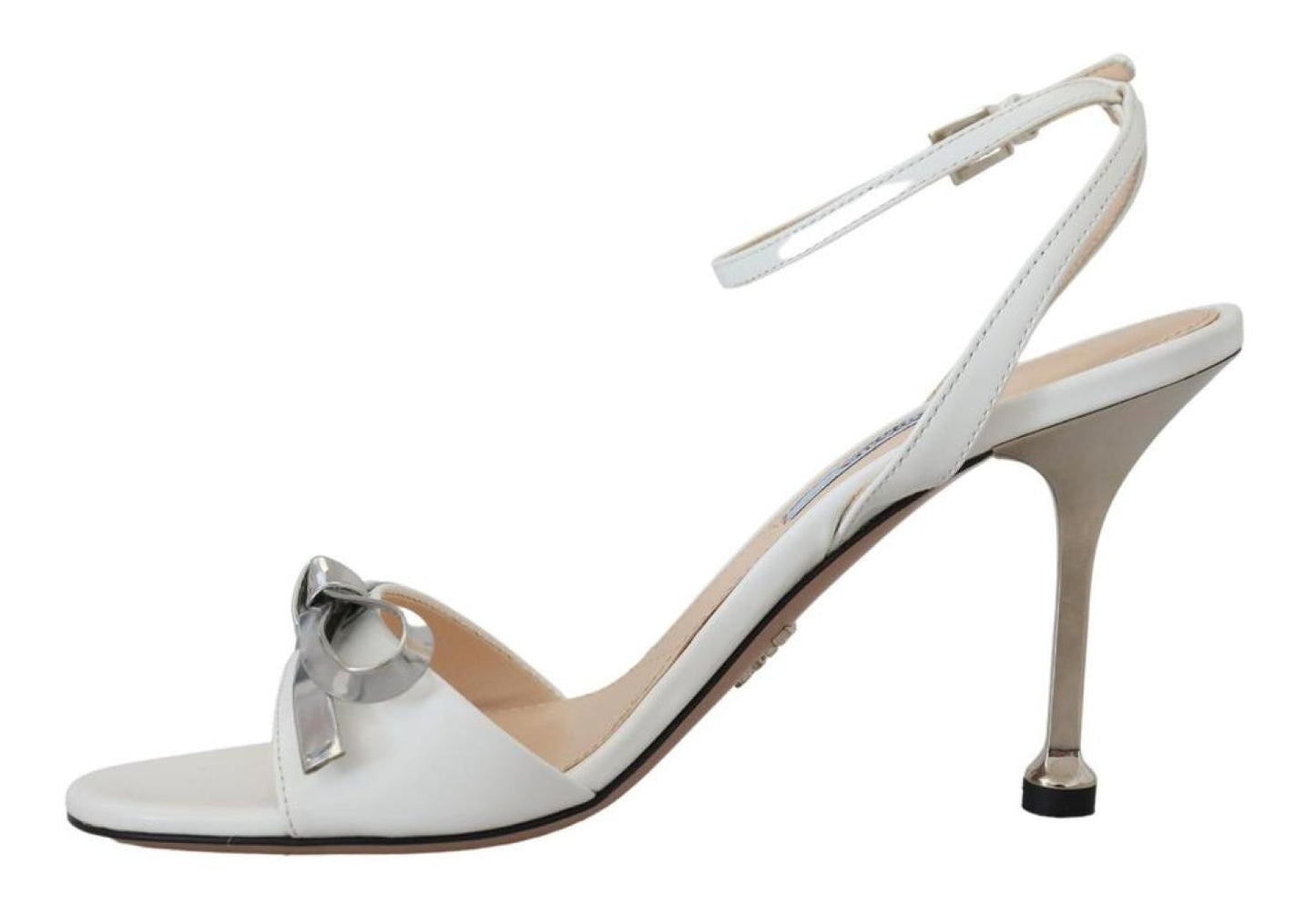 Prada  Leather Sandals Ankle Strap Heels Women's Shoes