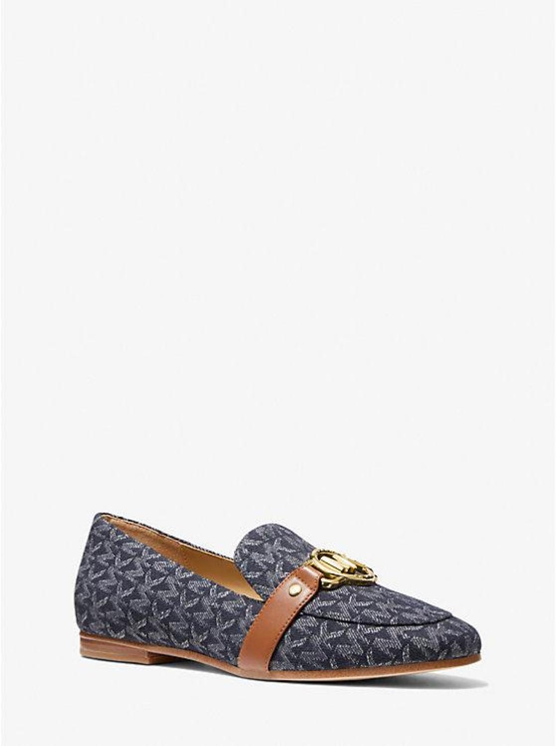 Rory Denim Logo Jacquard Loafer