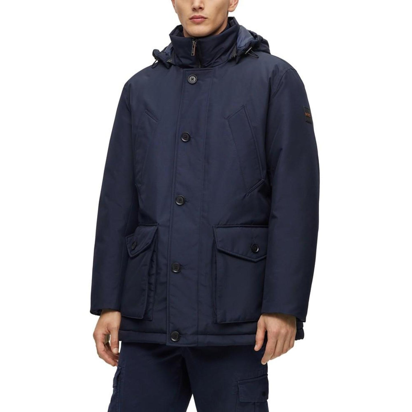 Men's Water-Repellent Relaxed-Fit Parka Jacket