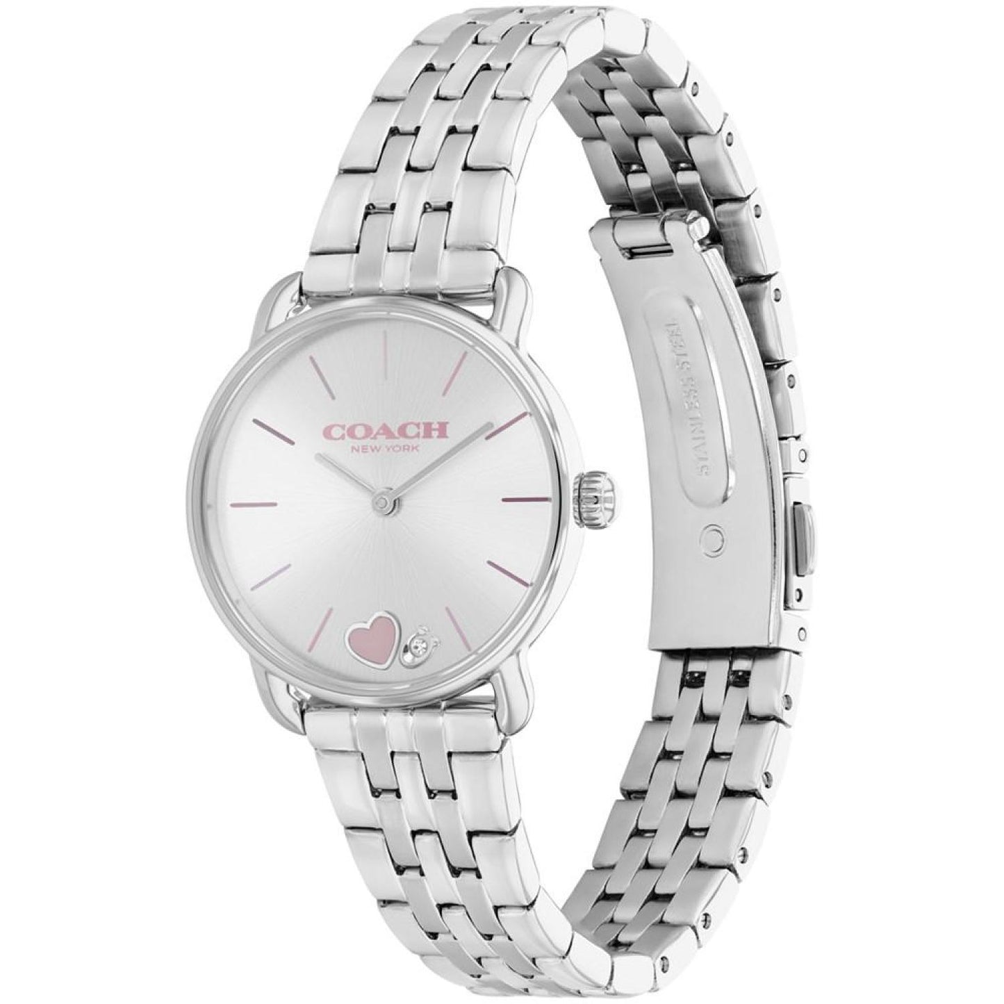 Women's Elliot Silver-Tone Stainless Steel Bracelet Watch 28mm Gift Set