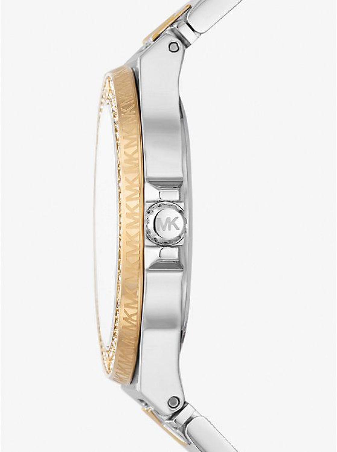 Lennox Pavé Two-Tone Logo Watch