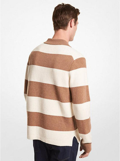 Striped Wool Blend Sweater