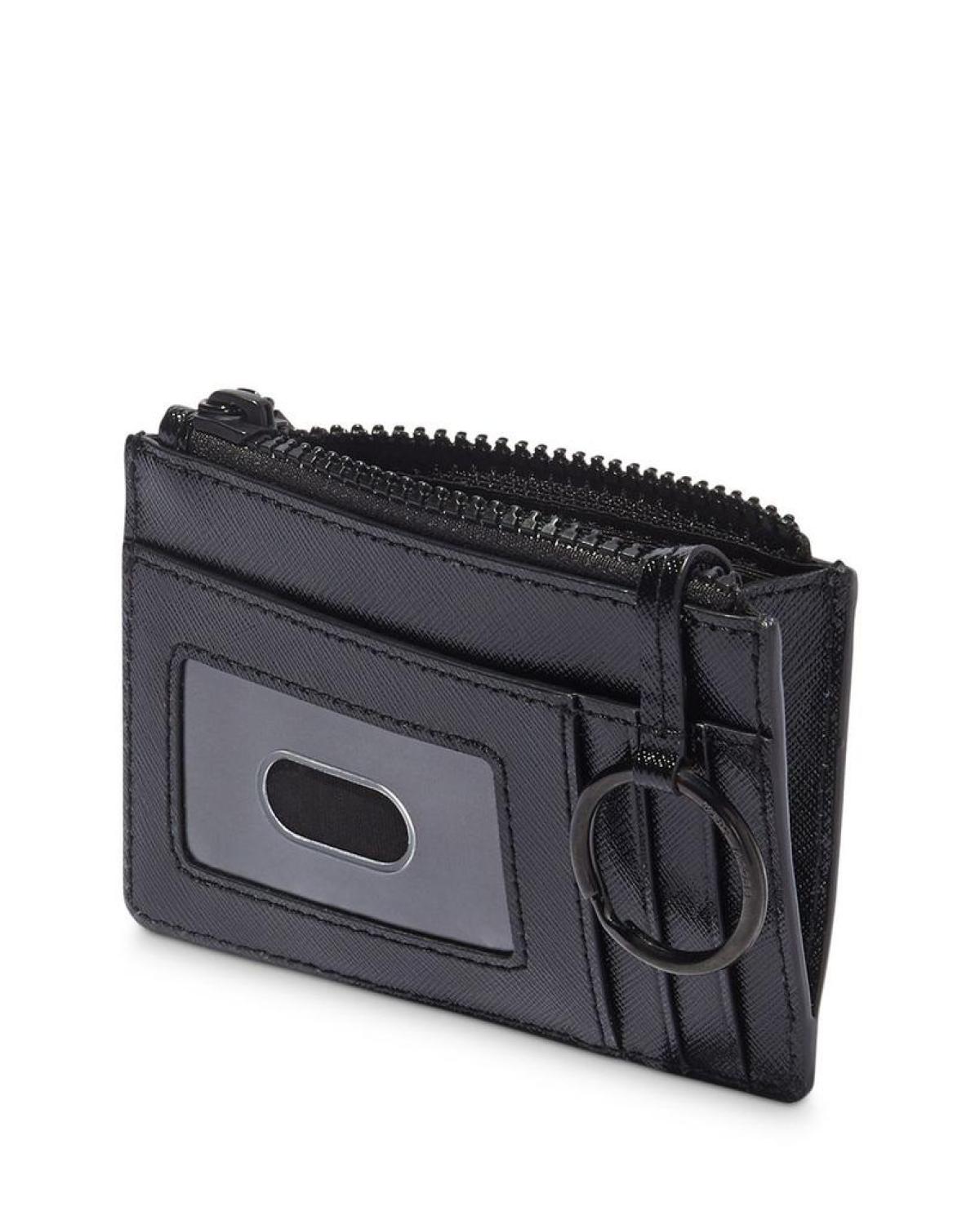 Top Zip Leather Multi Card Case