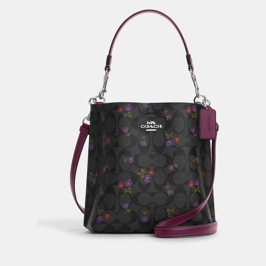 Coach Outlet Mollie Bucket Bag 22 In Signature Canvas With Country Floral Print