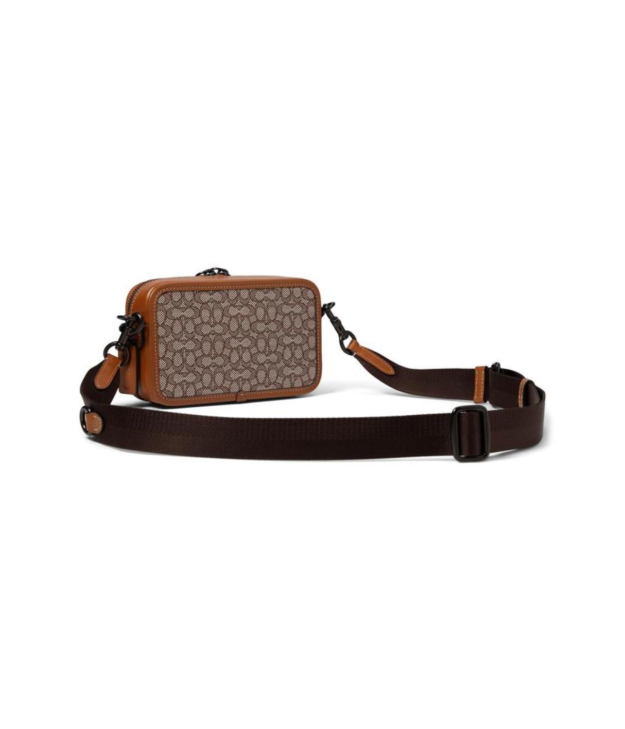 Charter Slim Crossbody in Micro Signature Jacquard