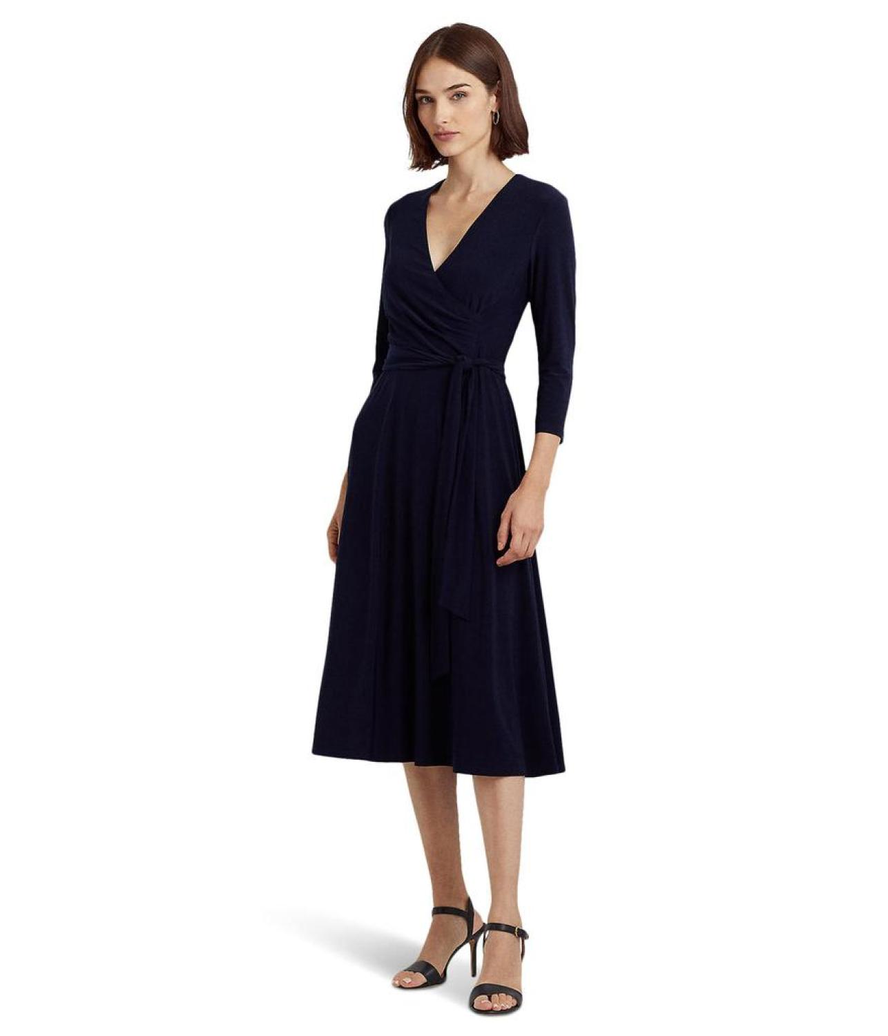 Jersey-Matte Midi Dress