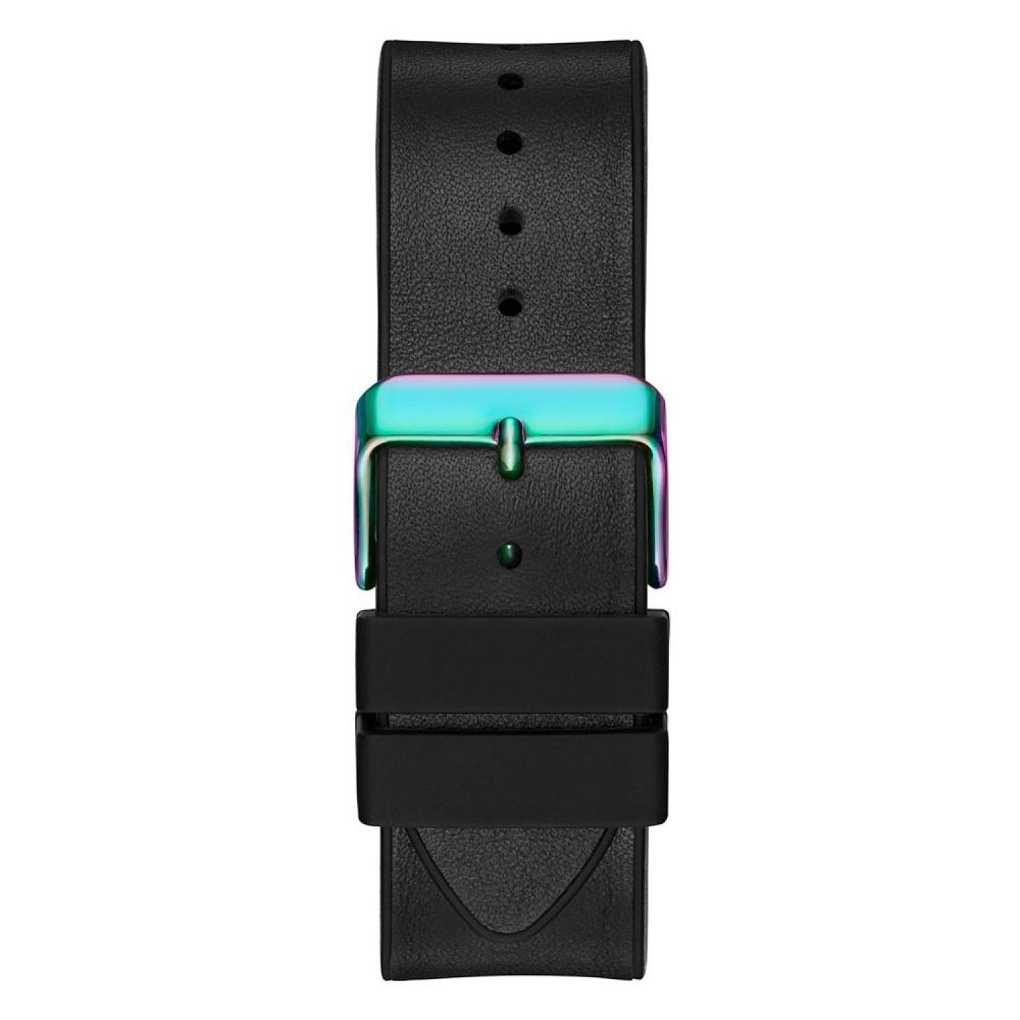 Men's Black Iridescent Multi-Function Black Flex Strap Watch 43mm