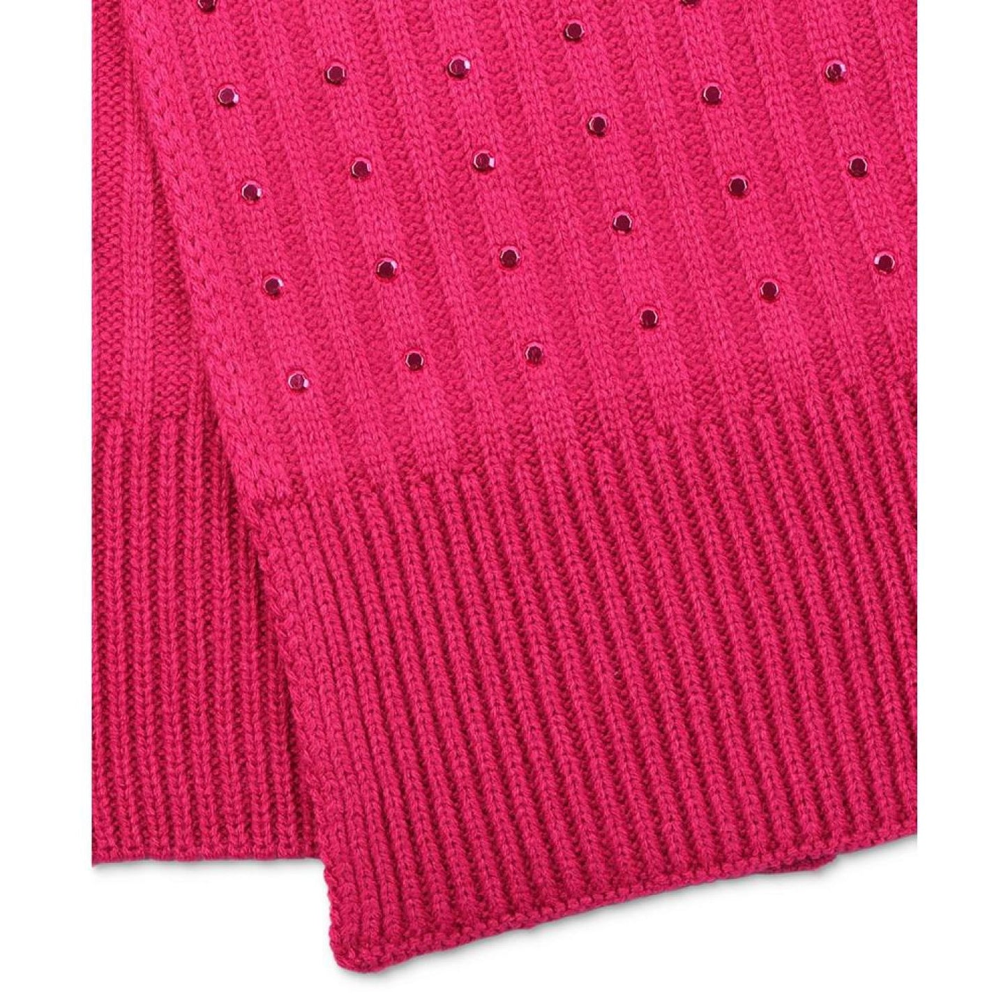 Women's Ribbed Embellished Scarf