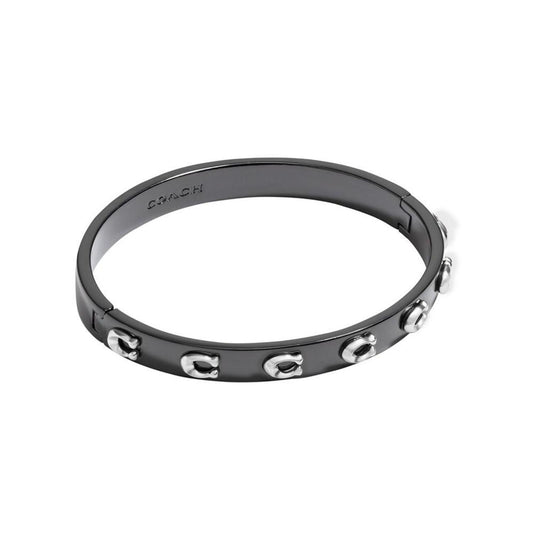 Hematite Signature Sculpted C Bangle Bracelet