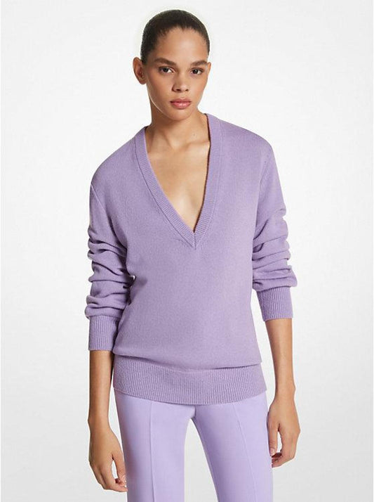 Cashmere Crushed-Sleeve Sweater