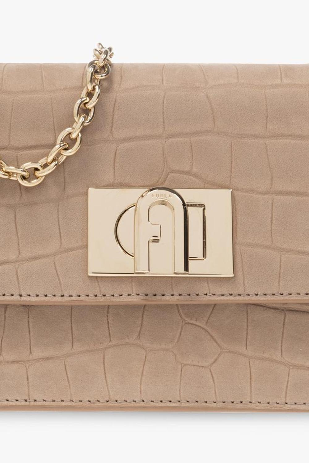 Furla 1927 Embossed Mini Shoulder Bag