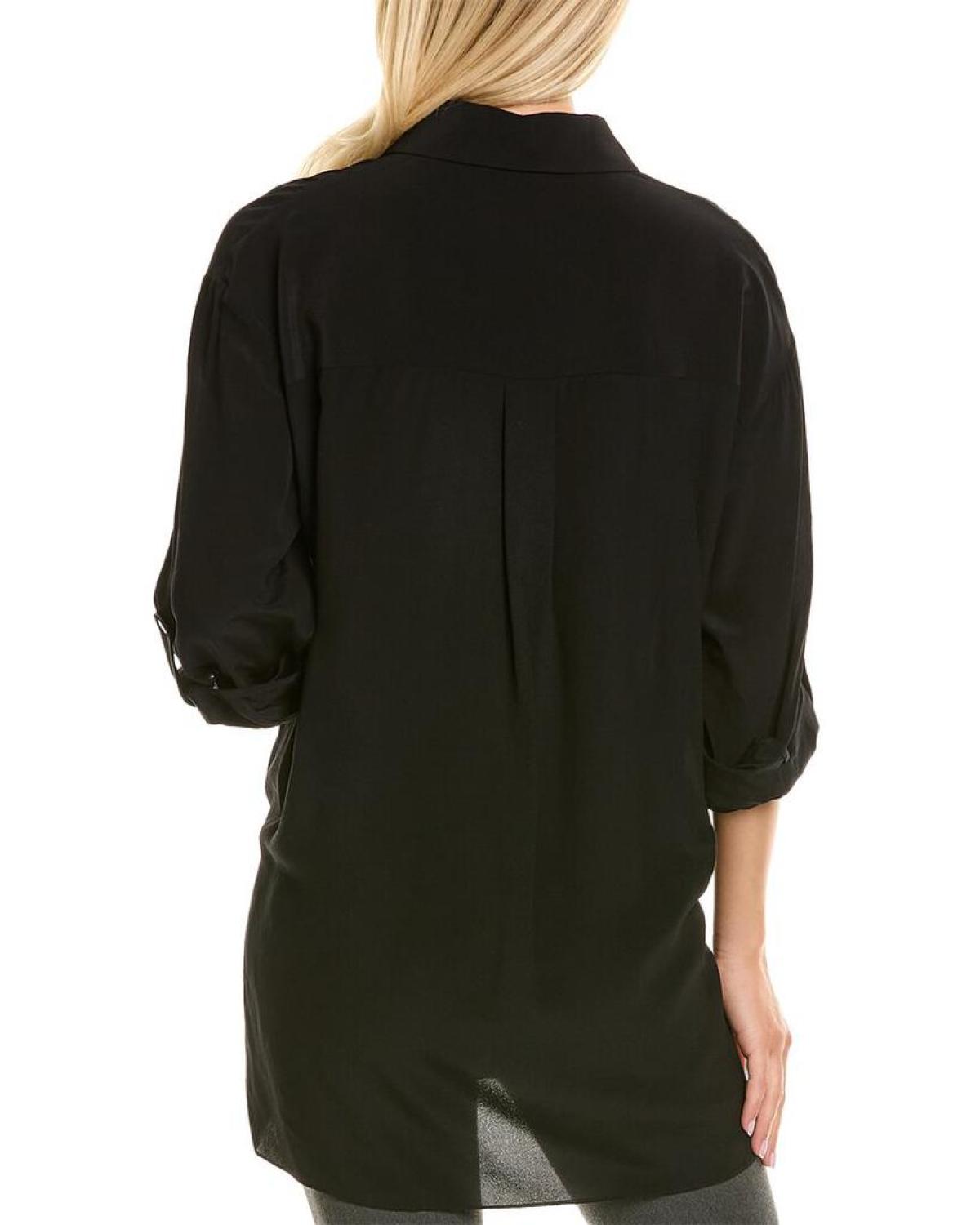 Michael Kors Cargo Tie Silk Blouse