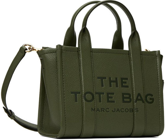 Khaki 'The Leather Small' Tote