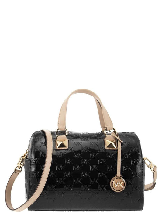 Michael Michael Kors Grayson Logo Embossed Medium Satchel Bag