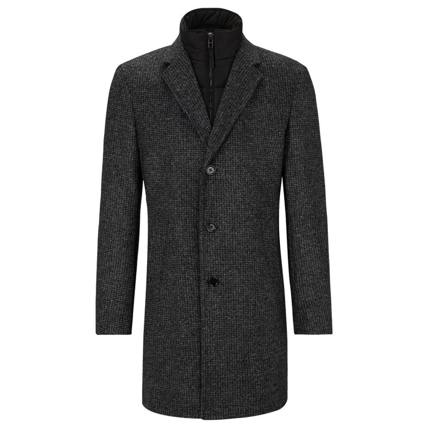 Men's Slim-Fit Patterned Coat