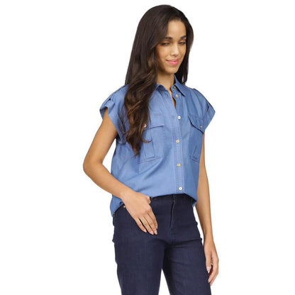 Women's Chambray Utility Shirt