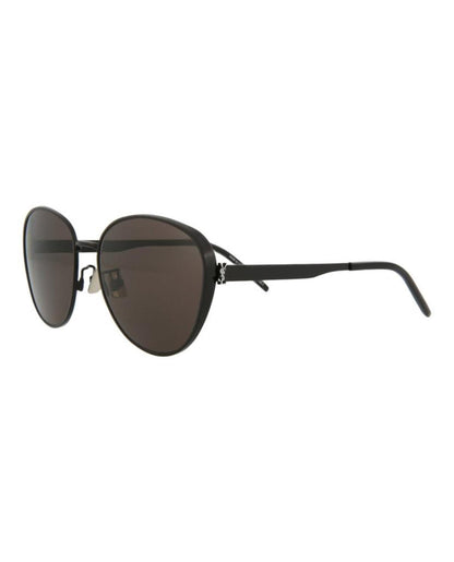 Round/Oval-Frame Metal Sunglasses