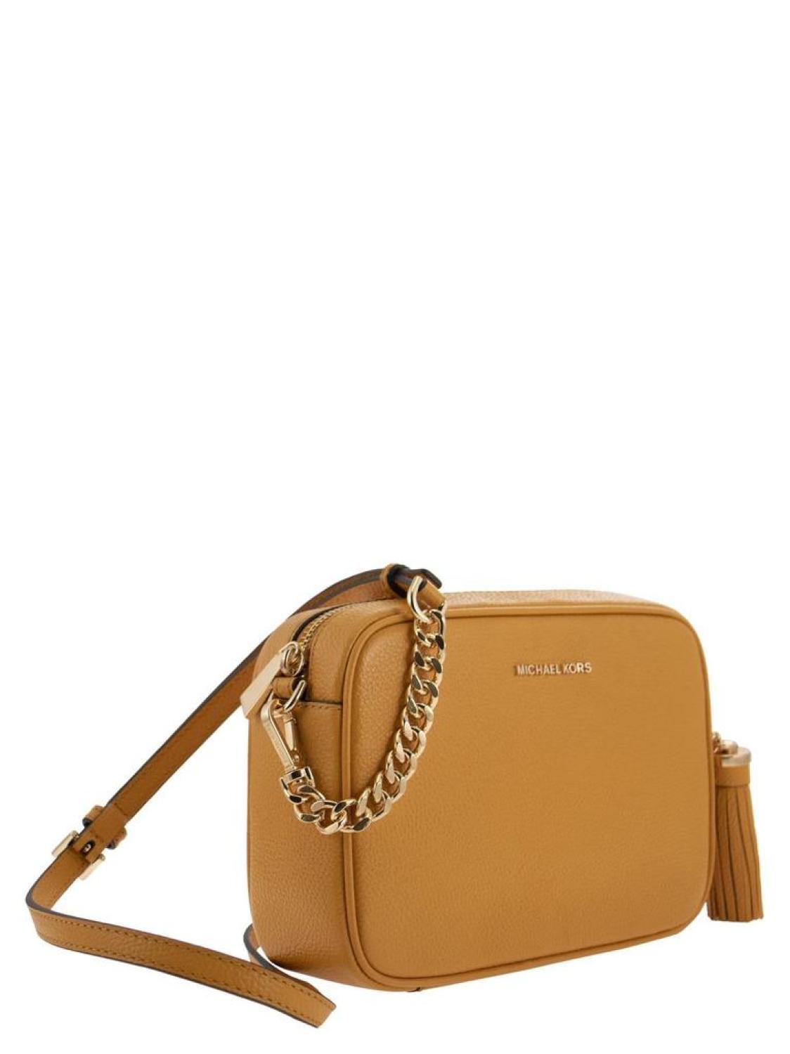 Michael Michael Kors Ginny Logo Plaque Crossbody Bag