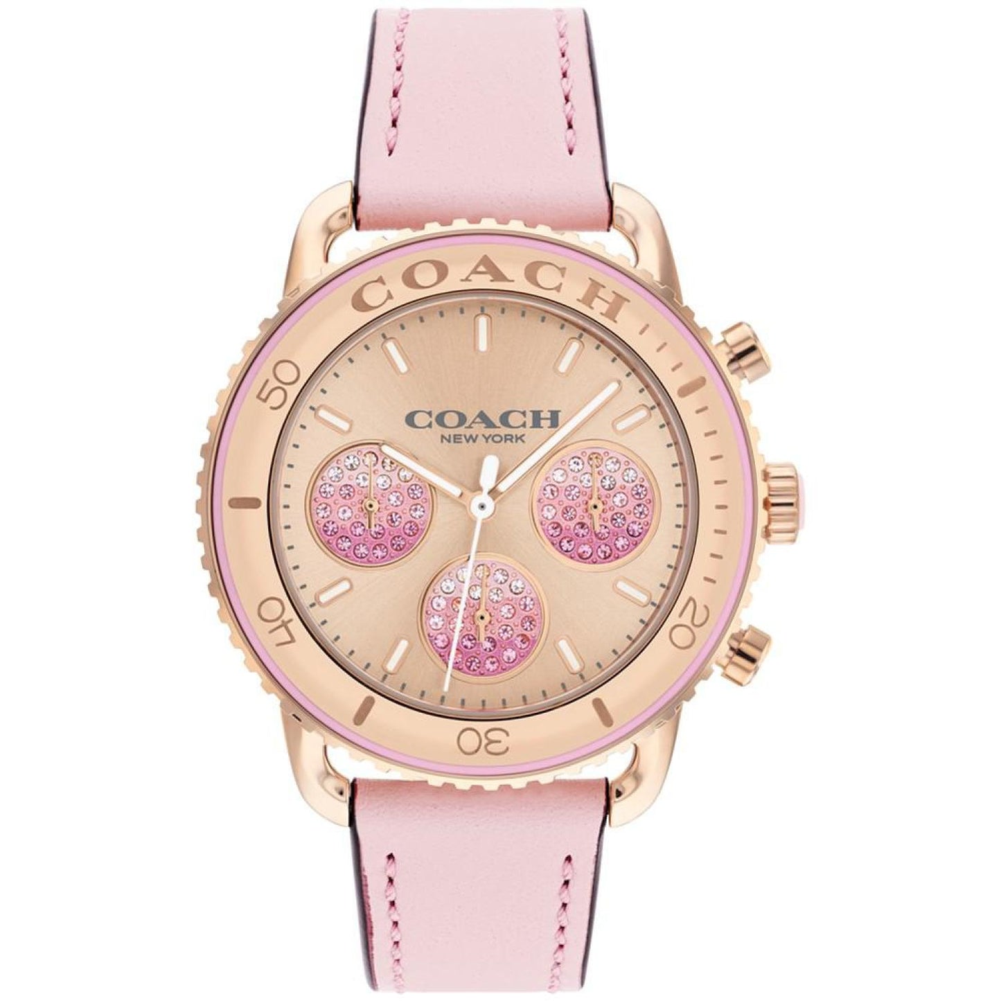 Women's Cruiser Blush Leather Strap Watch, 37mm